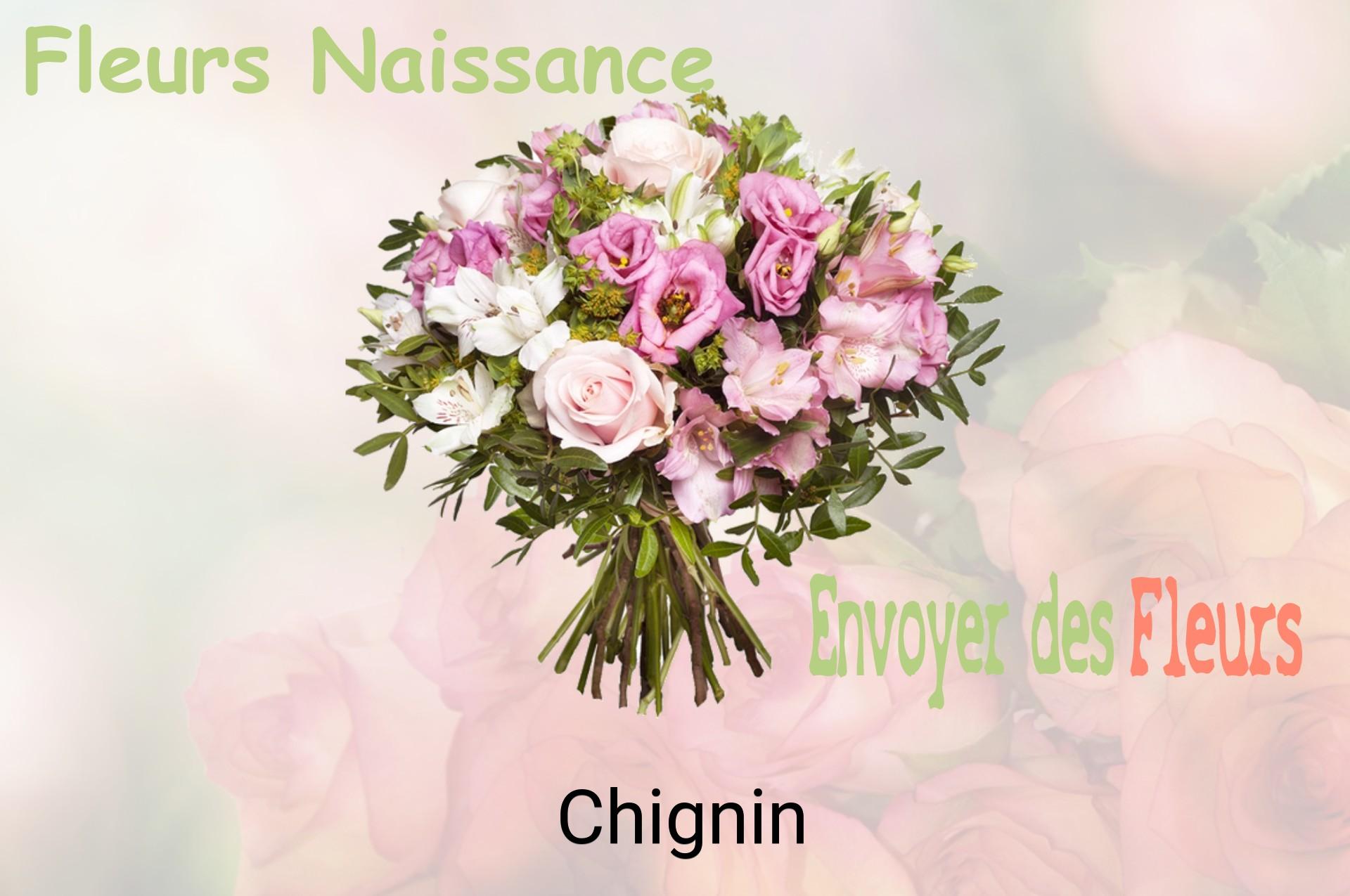 Bouquet de fleurs de naissance livré à Chignin